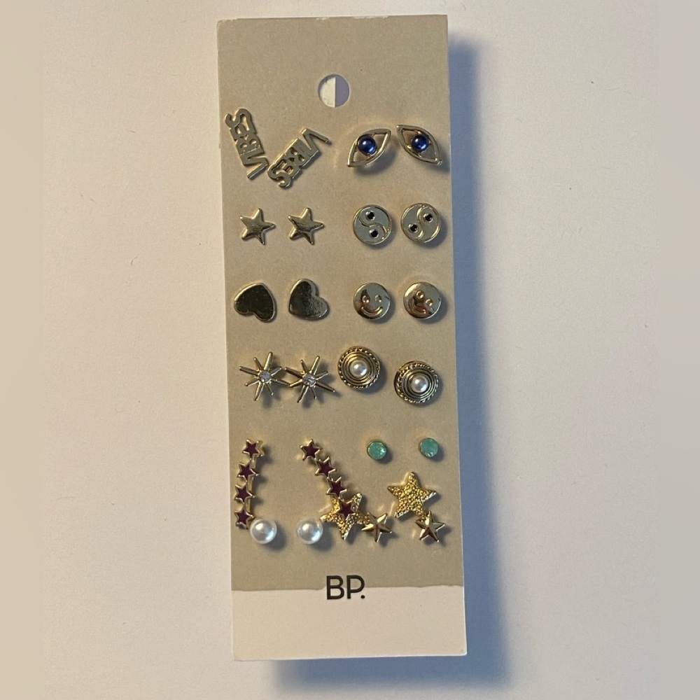 Nordstrom Set of 12 Earring Studs - Assorted Styles